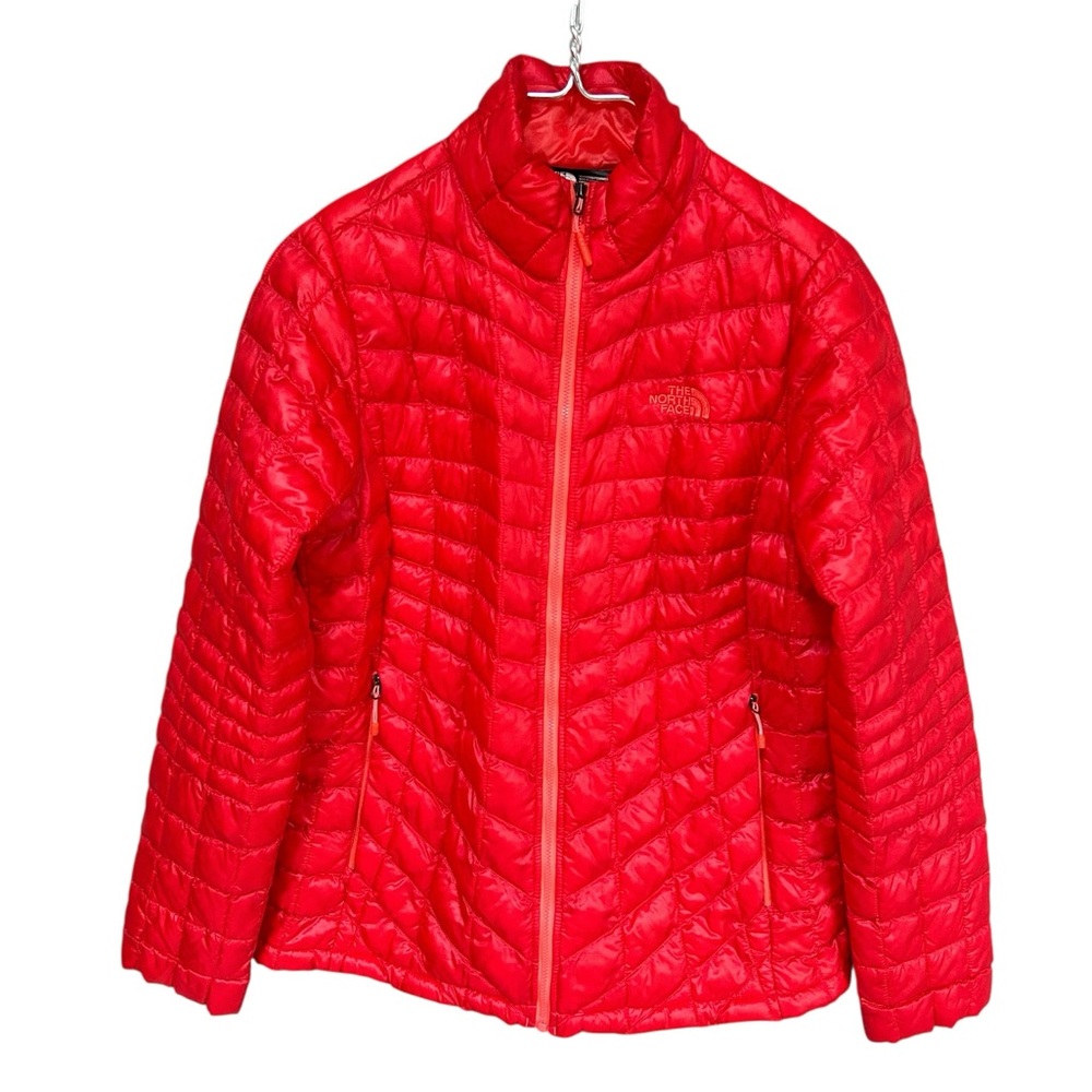The North Face Women's Bright Red Quilted Puffer Jacket